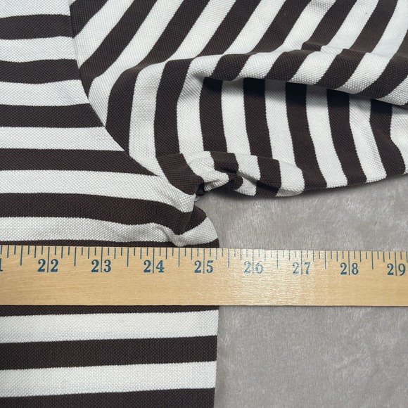 Ralph Lauren Polo‎ Golf Brown Striped Short Sleeve Pima Cotton Mens XL - Picture 6 of 7